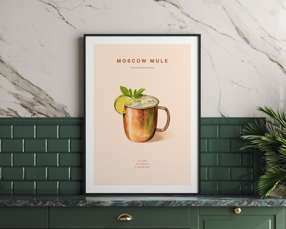 Moscow Mule poster - Drinkposter