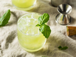 Gin Basil Smash drink-recept