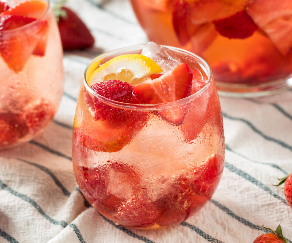 Rosésangria drink-recept