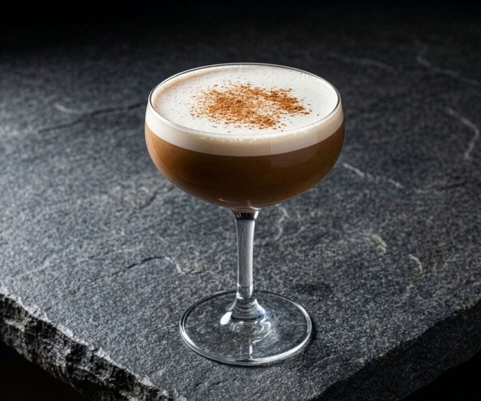 Coffee Cocktail - krämig blandning av cognac, portvin och ägg