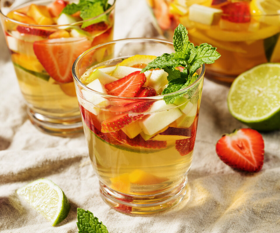 Vit sangria drink-recept