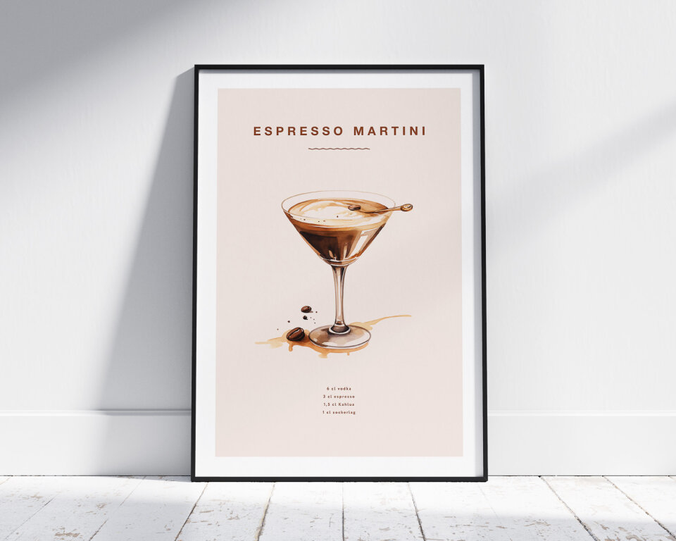Espresso Martini poster - Drinkposter