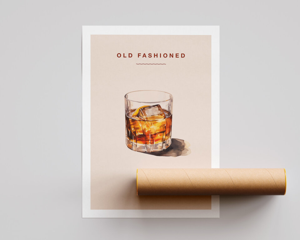 Old Fashioned poster - Drinkposter