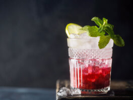 Hallonmojito drink-recept