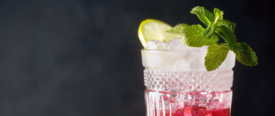 Hallonmojito drink-recept