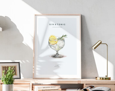 Gin och Tonic poster - Drinkposter