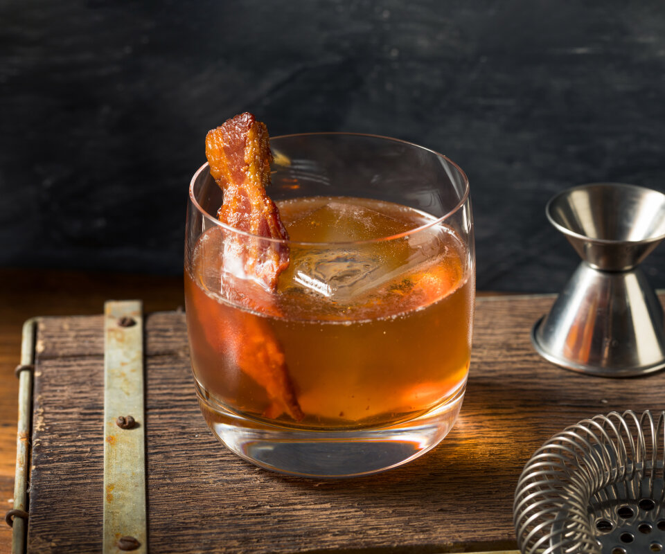 Bacon Old Fashioned drink-recept