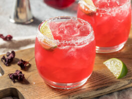 Hibiskus Mezcal Margarita drink-recept