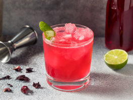 Gin Hibiscus Sour drink-recept