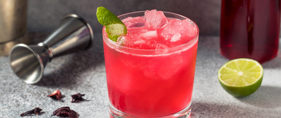 Gin Hibiscus Sour drink-recept